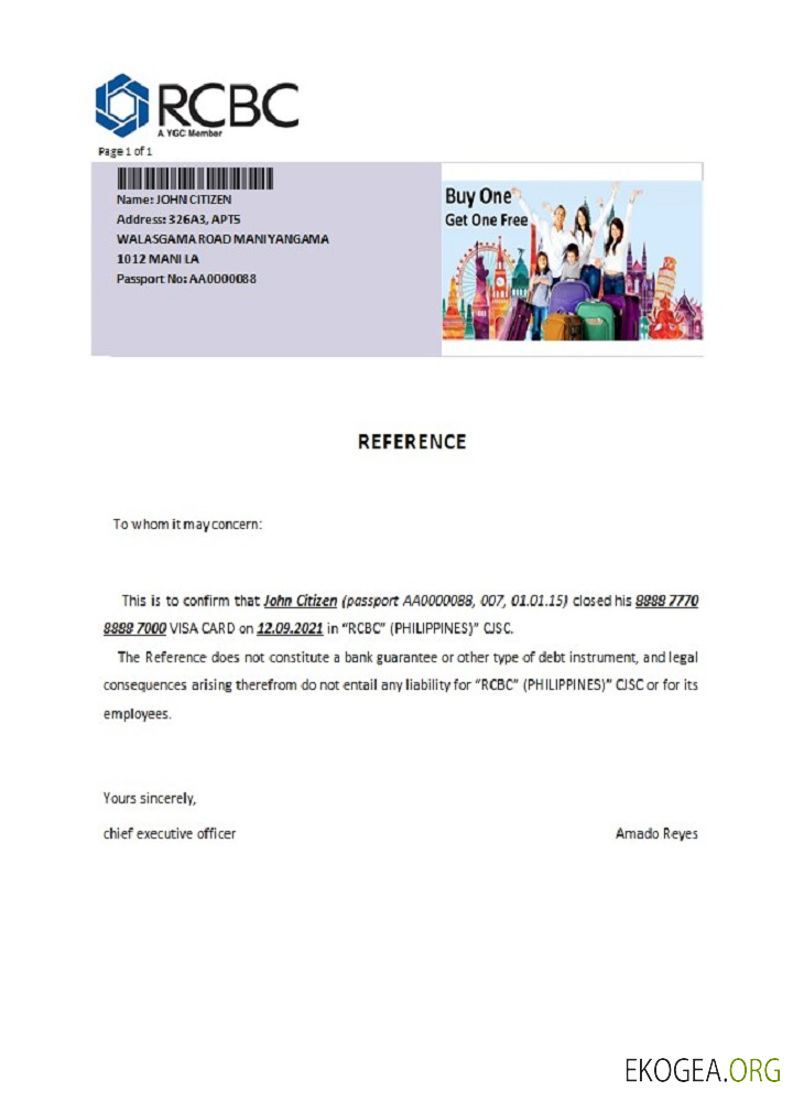Référence Philippines , RCBC , closure